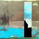 Colonsay Blues, 20.5x15cm, acrylic on canvas