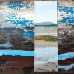 Colonsay-Oronsay Strand 1, 12.5x10cm, acrylic on canvas