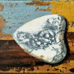 Flint, 12.5x10cm, acrylic on canvas