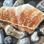 Torrin Rocks, 20x15cm, acrylic on canvas